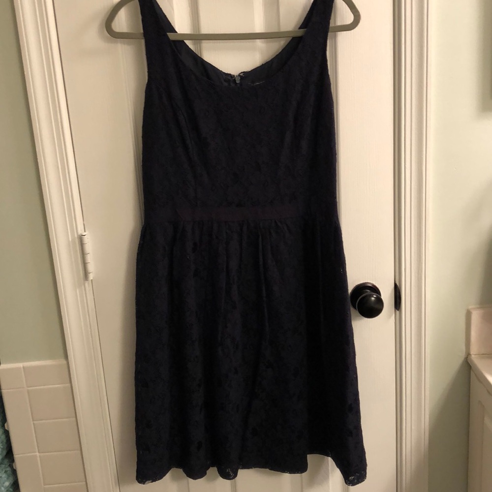 Navy lace Banana Republic dress, size 10